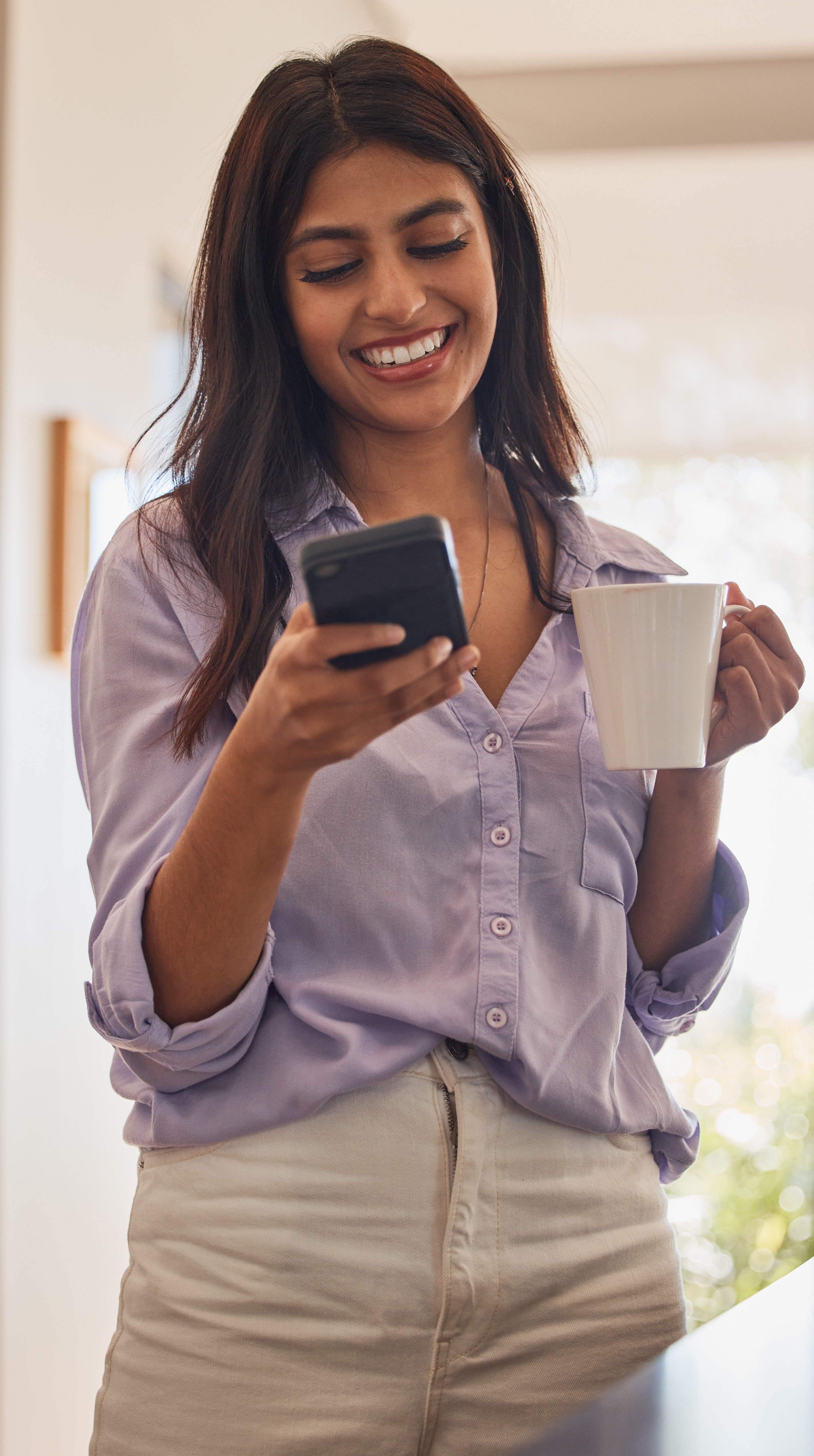 Woman with phone